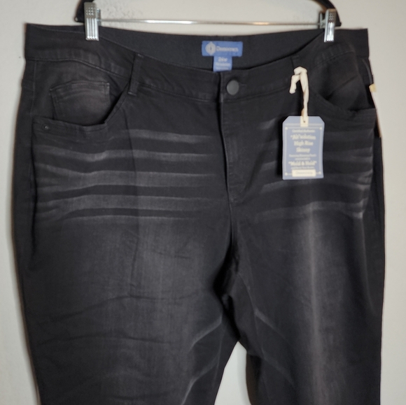 NWT Democracy Ab Technology Black High Rise Skinny Jeans Stretch Denim Size 24W - Picture 13 of 16